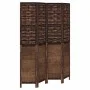 4-teilige Trennwand aus dunkelbraunem Paulownia-Holz von , Raumteiler - Ref: Foro24-358707, Preis: 121,87 €, Rabatt: %