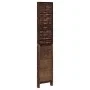 4-teilige Trennwand aus dunkelbraunem Paulownia-Holz von , Raumteiler - Ref: Foro24-358707, Preis: 121,87 €, Rabatt: %