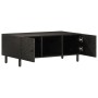 Solid black mango wood coffee table 100x54x40 cm by , Coffee table - Ref: Foro24-356831, Price: 96,10 €, Discount: %