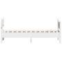 Estructura de cama con cabecero madera de pino blanca 90x200 cm de , Camas y somieres - Ref: Foro24-3216391, Precio: 165,61 €...