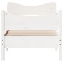 Estructura de cama con cabecero madera pino blanco 90x190 cm de , Camas y somieres - Ref: Foro24-3216403, Precio: 164,90 €, D...
