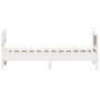 Estructura de cama con cabecero madera pino blanco 90x190 cm de , Camas y somieres - Ref: Foro24-3216403, Precio: 164,90 €, D...