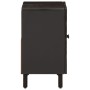 Waschbeckenunterschrank aus massivem schwarzem Mangoholz, 62 x 33 x 58 cm von , Badezimmerwaschtische - Ref: Foro24-356838, P...