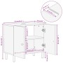 Waschbeckenunterschrank aus massivem schwarzem Mangoholz, 62 x 33 x 58 cm von , Badezimmerwaschtische - Ref: Foro24-356838, P...
