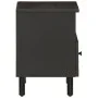 Solid black mango wood bedside table 40x33x46 cm by , Nightstands - Ref: Foro24-356825, Price: 41,22 €, Discount: %