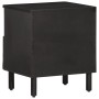 Nachttisch aus massivem schwarzem Mangoholz, 40 x 33 x 46 cm von , Nachttische - Ref: Foro24-356825, Preis: 41,62 €, Rabatt: %