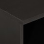 Solid black mango wood bedside table 40x33x46 cm by , Nightstands - Ref: Foro24-356825, Price: 41,62 €, Discount: %