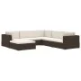 Reposapiés seccional con cojín 1 ud ratán sintético negro by vidaXL, Modular outdoor sofas - Ref: Foro24-46804, Price: 72,65 ...