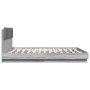 Cama con cabecero madera ingeniería gris Sonoma 200x200 cm de , Camas y somieres - Ref: Foro24-3209896, Precio: 252,66 €, Des...