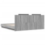 Cama con cabecero madera ingeniería gris Sonoma 200x200 cm de , Camas y somieres - Ref: Foro24-3209896, Precio: 252,66 €, Des...