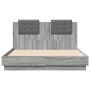 Cama con cabecero madera de ingeniería gris Sonoma 120x190 cm de , Camas y somieres - Ref: Foro24-3209966, Precio: 168,50 €, ...