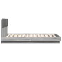 Cama con cabecero madera de ingeniería gris Sonoma 120x190 cm de , Camas y somieres - Ref: Foro24-3209966, Precio: 168,50 €, ...