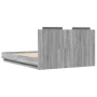 Cama con cabecero madera de ingeniería gris Sonoma 120x190 cm de , Camas y somieres - Ref: Foro24-3209966, Precio: 168,50 €, ...