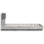 Betongraues Holzwerkstoffbett mit Kopfteil 120 x 190 cm von , Betten und Lattenroste - Ref: Foro24-3209964, Preis: 171,61 €, ...