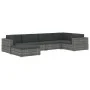 Reposapiés seccional con cojín 1 ud ratán sintético negro by vidaXL, Modular outdoor sofas - Ref: Foro24-46804, Price: 72,65 ...