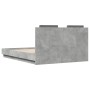 Betongraues Holzwerkstoffbett mit Kopfteil 120 x 190 cm von , Betten und Lattenroste - Ref: Foro24-3209964, Preis: 171,61 €, ...