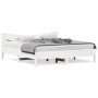 Estructura de cama con cabecero madera de pino blanco 200x200cm de , Camas y somieres - Ref: Foro24-3216358, Precio: 219,99 €...