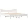 White pine wood bed frame with headboard 200x200cm by , Beds and slatted bases - Ref: Foro24-3216358, Price: 217,28 €, Discou...
