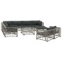 10-teiliges Gartenmöbel-Set und graue synthetische Rattankissen von vidaXL, Gartensets - Ref: Foro24-46810, Preis: 1,00 €, Ra...