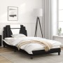 Bettgestell mit LED Kunstleder schwarz weiß 100x200 cm von , Betten und Lattenroste - Ref: Foro24-3214006, Preis: 133,44 €, R...