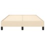 Estructura de cama tela crema 120x190 cm de , Camas y somieres - Ref: Foro24-379487, Precio: 96,16 €, Descuento: %