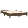 Estructura de cama tela marrón oscuro 120x190 cm de , Camas y somieres - Ref: Foro24-379485, Precio: 101,47 €, Descuento: %