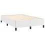 Estructura de cama cuero sintético blanco 120x190 cm de , Camas y somieres - Ref: Foro24-379523, Precio: 101,51 €, Descuento: %