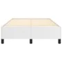 Estructura de cama cuero sintético blanco 120x190 cm de , Camas y somieres - Ref: Foro24-379523, Precio: 101,51 €, Descuento: %