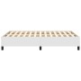 Bettgestell aus weißem Kunstleder, 120 x 190 cm von , Betten und Lattenroste - Ref: Foro24-379523, Preis: 102,95 €, Rabatt: %