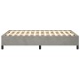 Light gray velvet bed frame 120x190 cm by , Beds and slatted bases - Ref: Foro24-379528, Price: 94,65 €, Discount: %