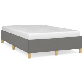 Dark gray fabric bed frame 120x190 cm by , Beds and slatted bases - Ref: Foro24-379516, Price: 79,07 €, Discount: %