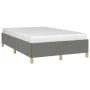 Dark gray fabric bed frame 120x190 cm by , Beds and slatted bases - Ref: Foro24-379516, Price: 89,96 €, Discount: %