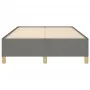 Dark gray fabric bed frame 120x190 cm by , Beds and slatted bases - Ref: Foro24-379516, Price: 89,96 €, Discount: %