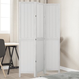 Biombo separador de 3 paneles madera maciza Paulownia blanco de , Divisores de ambientes - Ref: Foro24-358718, Precio: 90,81 ...