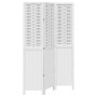 3-teilige Trennwand aus weißem Paulownia-Massivholz von , Raumteiler - Ref: Foro24-358718, Preis: 90,81 €, Rabatt: %