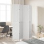 Biombo separador de 4 paneles madera maciza Paulownia blanco de , Divisores de ambientes - Ref: Foro24-358724, Precio: 135,25...