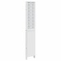 Biombo separador de 4 paneles madera maciza Paulownia blanco de , Divisores de ambientes - Ref: Foro24-358724, Precio: 135,25...