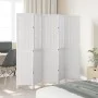Biombo separador de 5 paneles madera maciza Paulownia blanco de , Divisores de ambientes - Ref: Foro24-358726, Precio: 137,72...