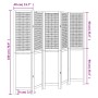 White Paulownia solid wood 5-panel dividing screen by , Room dividers - Ref: Foro24-358726, Price: 149,75 €, Discount: %
