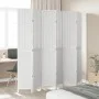 Biombo separador de 6 paneles madera maciza Paulownia blanco de , Divisores de ambientes - Ref: Foro24-358732, Precio: 196,52...