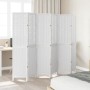 Biombo separador de 6 paneles madera maciza Paulownia blanco de , Divisores de ambientes - Ref: Foro24-358730, Precio: 155,28...