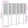 6-teilige Trennwand aus weißem Paulownia-Massivholz von , Raumteiler - Ref: Foro24-358730, Preis: 155,39 €, Rabatt: %