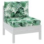 Kissen für Paletten, 2 Stück, Stoff mit Blattmuster von , Kissen für Stühle und Sofas - Ref: Foro24-379140, Preis: 58,13 €, R...