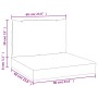 Kissen für Paletten, 2 Stück, Stoff mit Blattmuster von , Kissen für Stühle und Sofas - Ref: Foro24-379140, Preis: 58,13 €, R...