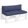Cojines para muebles de palets 2 uds tela Oxford azul marino de , Cojines para sillas y sofás - Ref: Foro24-378268, Precio: 6...