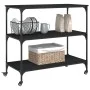 Schwarzer Küchenwagen aus Holzwerkstoff, 102 x 50 x 95 cm von , Küchen- und Speisewagen - Ref: Foro24-842321, Preis: 85,89 €,...
