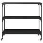 Schwarzer Küchenwagen aus Holzwerkstoff, 102 x 50 x 95 cm von , Küchen- und Speisewagen - Ref: Foro24-842321, Preis: 85,89 €,...