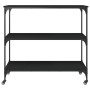 Schwarzer Küchenwagen aus Holzwerkstoff, 102 x 50 x 95 cm von , Küchen- und Speisewagen - Ref: Foro24-842321, Preis: 86,95 €,...
