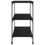 Black engineered wood kitchen cart 102x50x95 cm by , Kitchen and dining carts - Ref: Foro24-842321, Price: 86,95 €, Discount: %