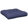 Cojín para sofá de palets de tela azul marino 50x50x12 cm